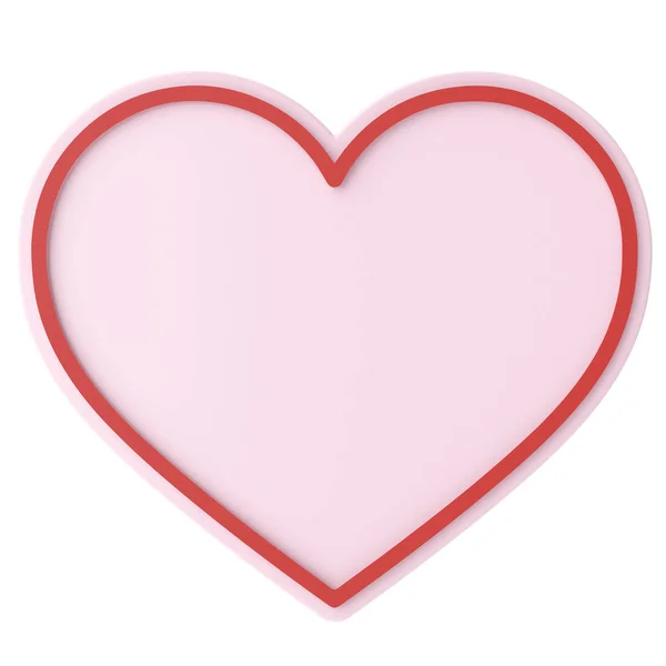 Herzform Valentinstagsdekoration Illustration — Stockfoto