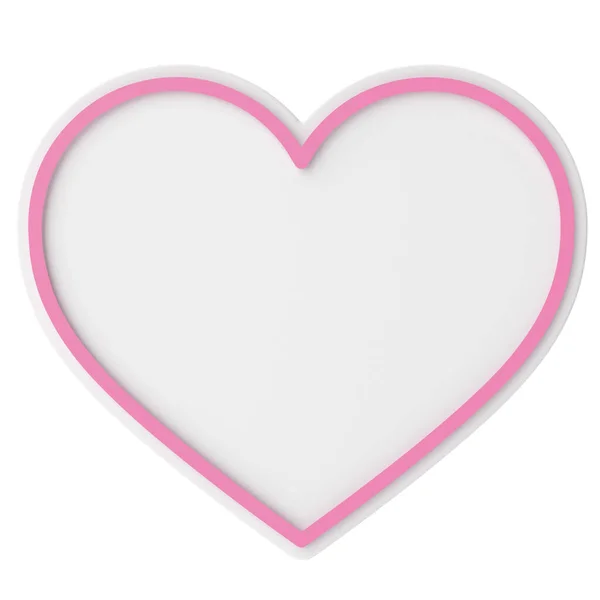 Herzform Valentinstagsdekoration Illustration — Stockfoto