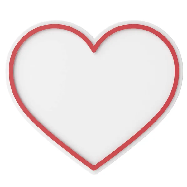 Forma Corazón Decoración San Valentín Ilustración — Foto de Stock