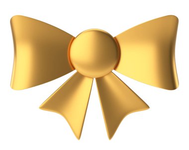 Kurdele. Üç boyutlu yay. 3B illüstrasyon.