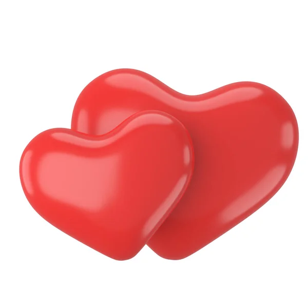 Pár Srdcí Srdeční Element Ilustrace — Stock fotografie