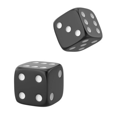 3D dice. 3D element. clipart