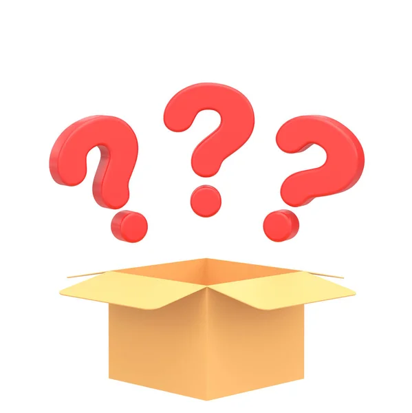 Mystery Box Glückskiste Element Illustration — Stockfoto