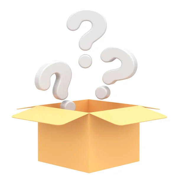 Mystery Box Lucky Box Element Illustration — Stock Photo, Image