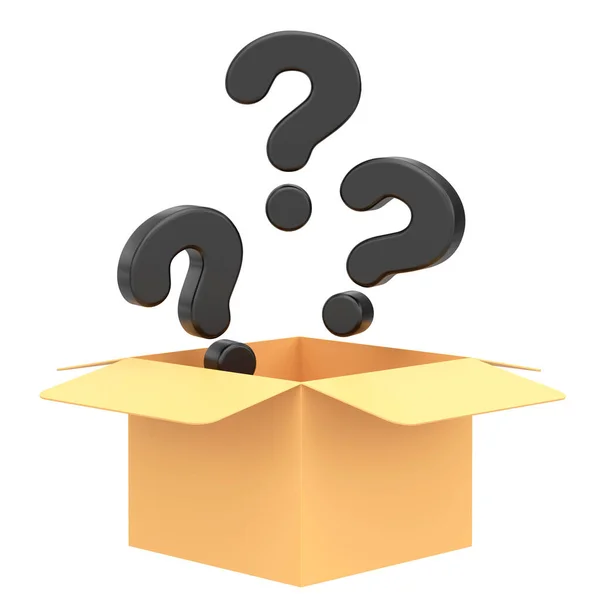 Mystery Box Lucky Box Illustration — Stock Photo, Image