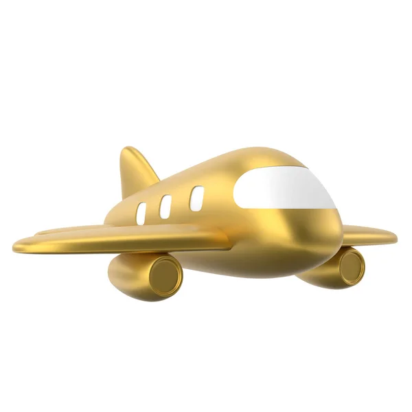 飞机3D 旅行部分 3D插图 — 图库照片