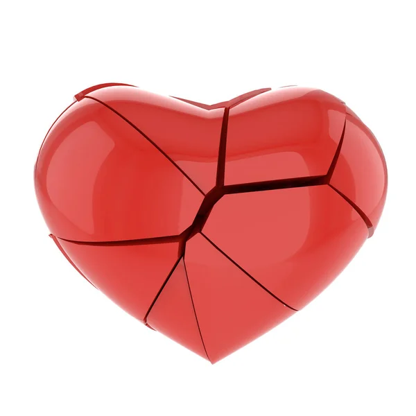 Modelo Corazón Roto Ilustración — Foto de Stock