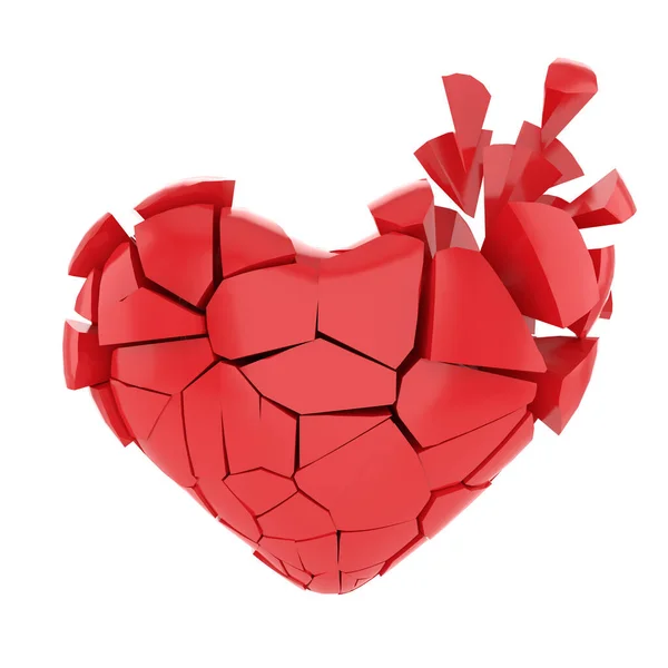Corazón Roto Icono Ilustración — Foto de Stock