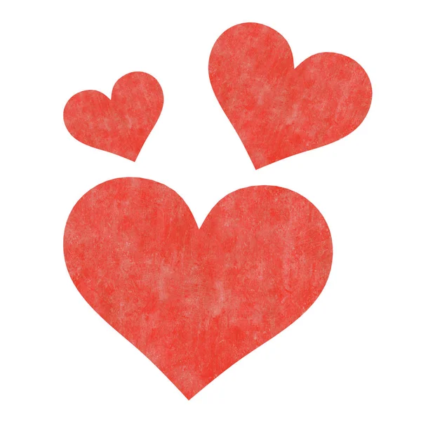 Paper Red Heart Illustration — Stock Photo, Image