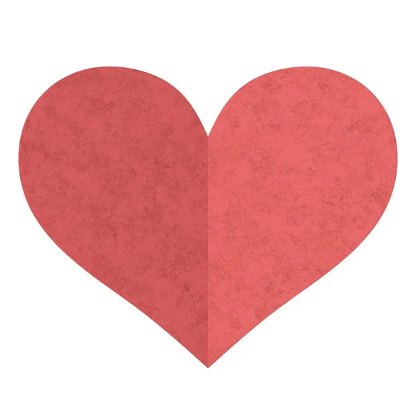 Kertas Jantung Merah Elemen Ilustrasi — Stok Foto