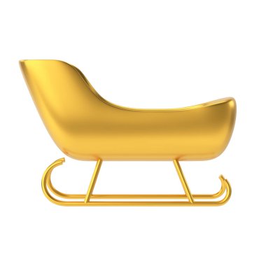 Noel kızağı. 3 Boyutlu Noel ögesi.