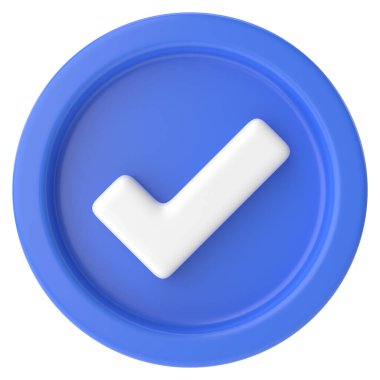 İşaretle. Hesap kutusu. 3B illüstrasyon.