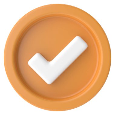 İşaretle. Hesap kutusu. 3B illüstrasyon.