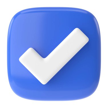 Hesap kutusu. İşaretle. 3B illüstrasyon.