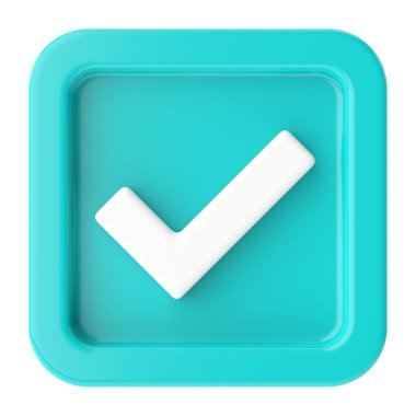 Hesap kutusu. İşaretle. 3B illüstrasyon.