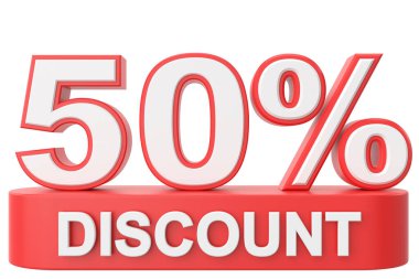 Yüzde 3D 50 indirim. % 50 indirim. % 50 indirim..