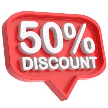 Yüzde 3D 50 indirim. % 50 indirim. % 50 indirim..