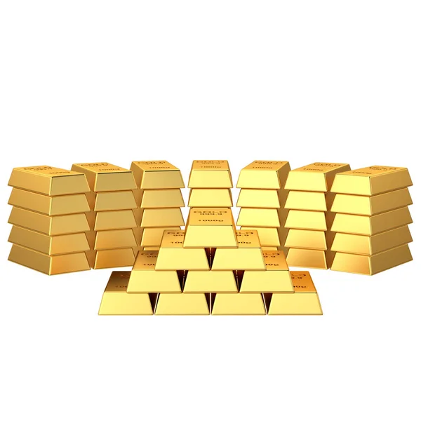 Gouden Staven Element Illustratie — Stockfoto