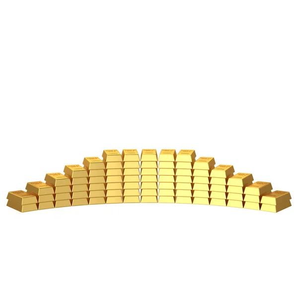 Barras Ouro Elemento Ilustração — Fotografia de Stock