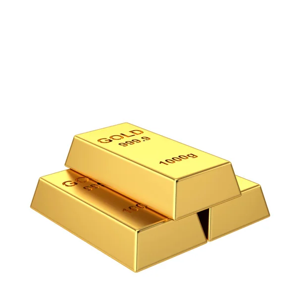 Zlaté Cihly Zlaté Zlato Zlatý Ingot Ilustrace — Stock fotografie
