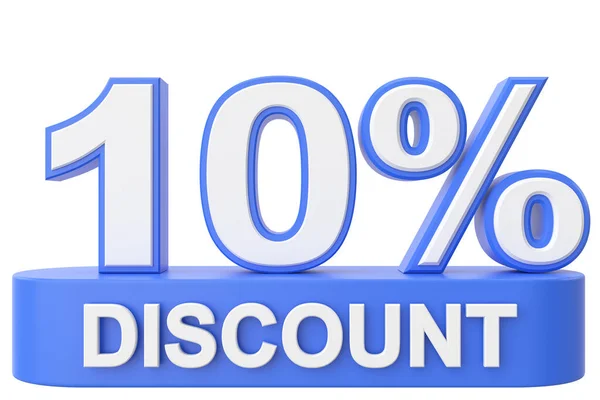 Ten Percent Discount Discount Sale — Stock Photo, Image