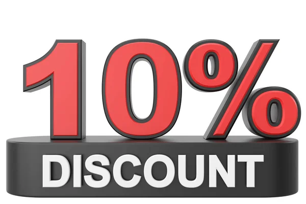 Ten Percent Discount Discount Illustration — Stock Photo, Image