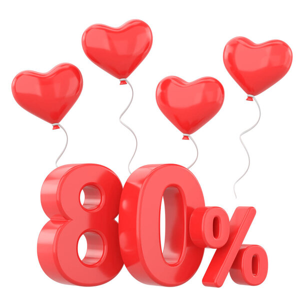 Valentine sale. Eighty percent sale. 80% sale.