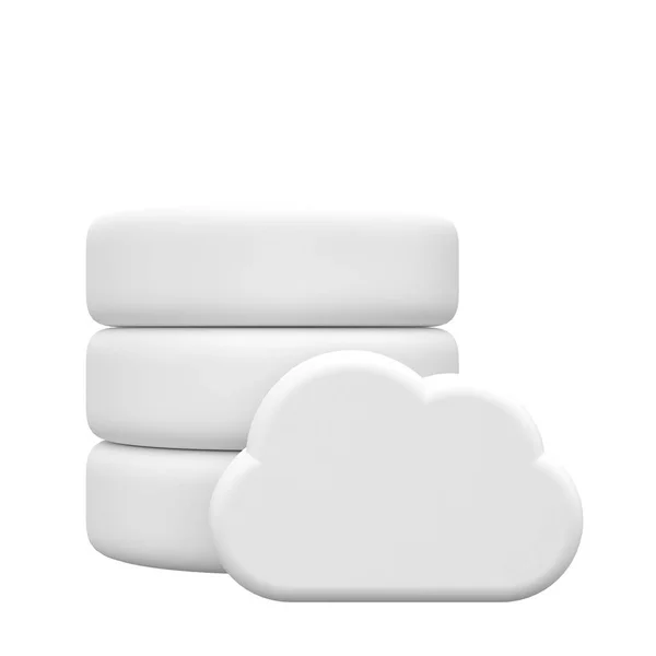 Base Datos Cloud Elemento Icono — Foto de Stock