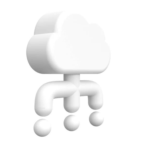 云网3D元素 — 图库照片