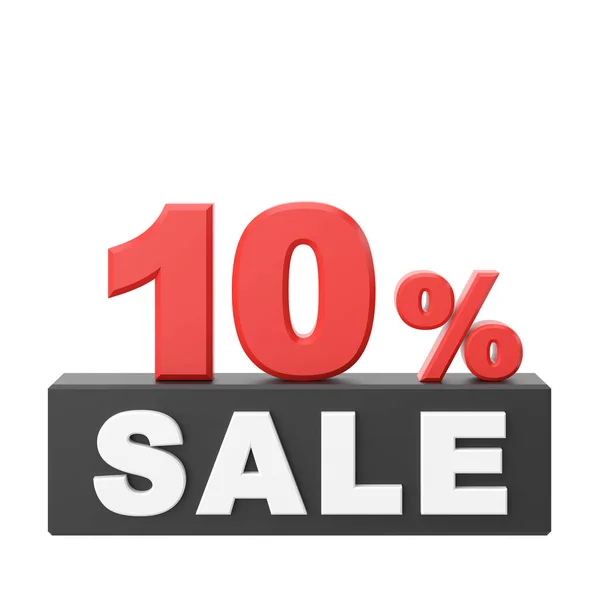 Ten Percent Sale Sale Sale Banner Decoration — Stock Photo, Image