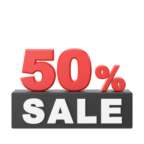 Fifty Percent Sale Sale Sale Banner Decoration — Stock Photo, Image