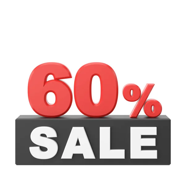 Sixty Percent Sale Sale Sale Banner Decoration — Stock Photo, Image