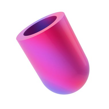 Üç boyutlu geometrik şekil. 3B illüstrasyon.