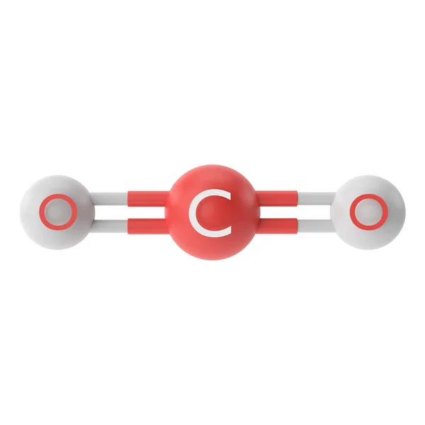 Co2 Chemický Vzorec Oxidu Uhličitého Chemická Struktura — Stock fotografie