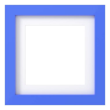 Modern çerçeve. 3 boyutlu kare çerçeve. Üç boyutlu dekorasyon. 3B illüstrasyon.
