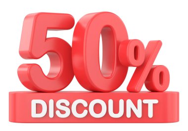 Yüzde 3D 50 indirim. % 50 indirim. % 50 indirim..