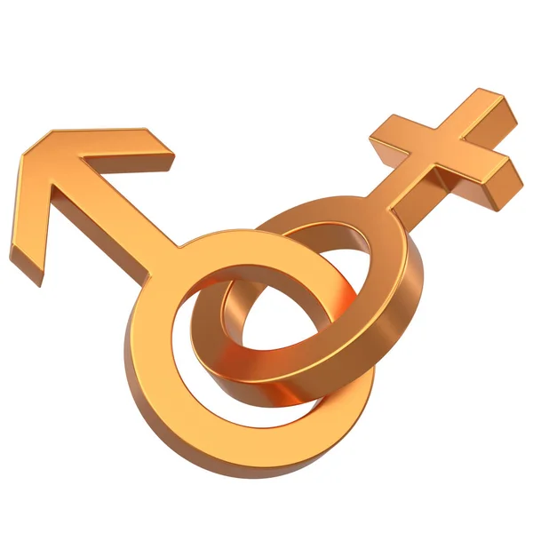 stock image Gender icon. 3D icon. 3D illustration.