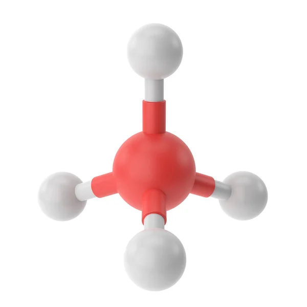 Ch4 Metan Kimyasal Formülü Boyutlu Kimyasal Yapı Illüstrasyon — Stok fotoğraf