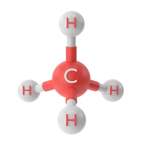 Ch4 Methan Chemische Formel Chemische Struktur Illustration — Stockfoto