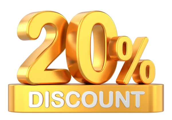 Twenty Percent Discount Discount Sale — Stock Photo, Image