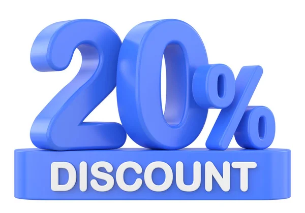 Twenty Percent Discount Discount Sale — Stock Photo, Image