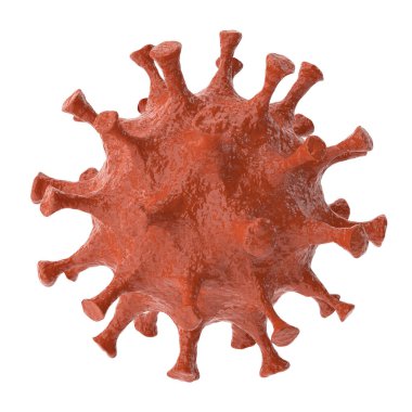 Üç boyutlu virüs. Corona Virüs Hastalığı. 3B öge.