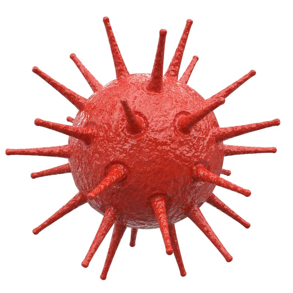 Üç boyutlu virüs. Corona Virüs Hastalığı. Üç boyutlu element. 3B illüstrasyon.