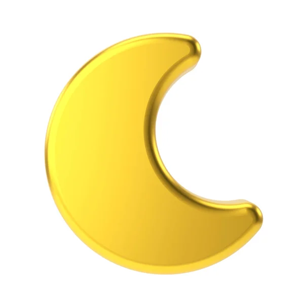 Moony Clear Night Weather Icon Climate Icon Element — Stock Photo, Image