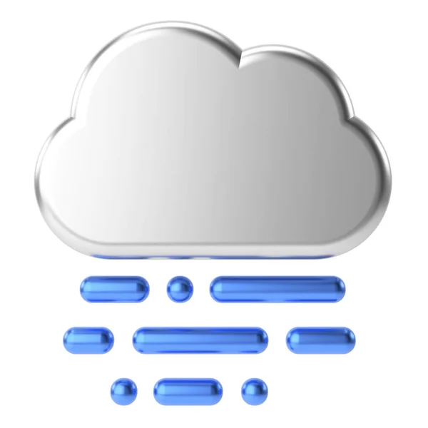 Nebel Nebelig Wettersymbol Klimasymbol Element — Stockfoto