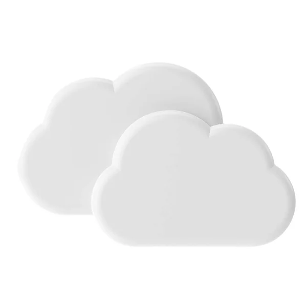Cloudy Weather Icon Climate Icon Element — Stock Photo, Image