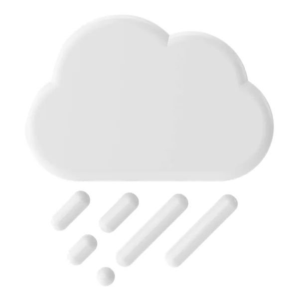 Regenachtig Weerpictogram Klimaaticoon Element — Stockfoto