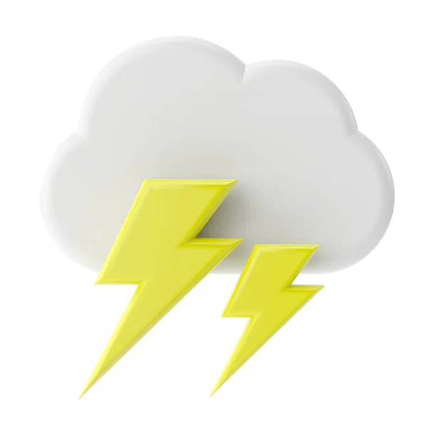 Blitz Wettersymbol Klimasymbol Element — Stockfoto
