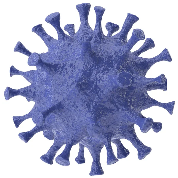 Üç boyutlu virüs. Corona Virüs Hastalığı. 3B illüstrasyon.