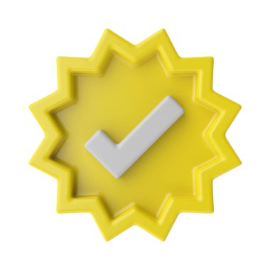 3 boyutlu kutucuk simgesi. 3B kontrol listesi.